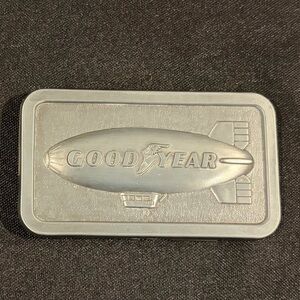 Vintage 1974 Goodyear Logo Belt Buckle
